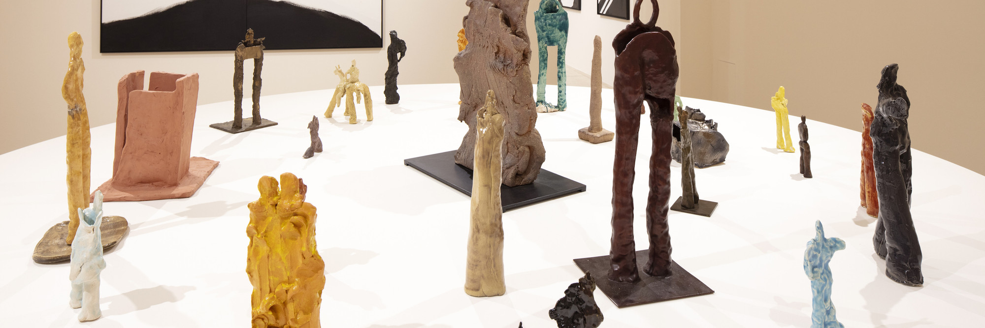 Installation view of Simone Fattal: Works and Days on view at MoMA PS1 through September 2, 2019. Photo by Matthew Septimus.