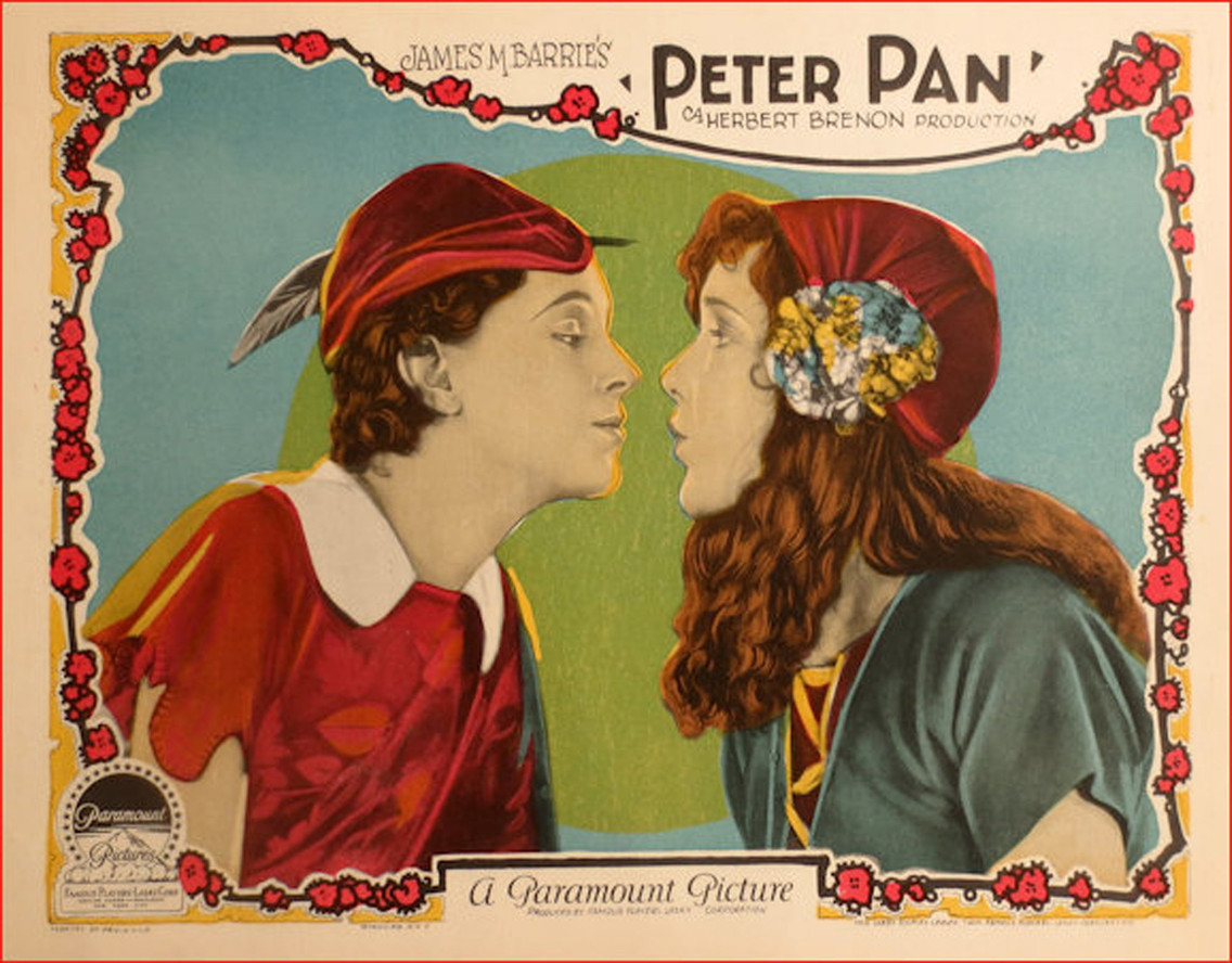 Lobby card for Peter Pan. 1924