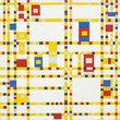 Piet Mondrian. Broadway Boogie Woogie. 1942-43. Oil on canvas, 50 x 50" (127 x 127 cm). Given anonymously