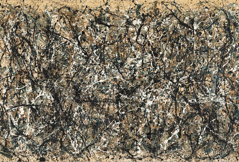 Jackson Pollock. One: Number 31, 1950. 1950. Oil and enamel paint on canvas, 8' 10" x 17' 5 5/8" (269.5 x 530.8 cm). Sidney and Harriet Janis Collection Fund (by exchange). Conservation was made possible by the Bank of America Art Conservation Project. © 2019 Pollock-Krasner Foundation/Artists Rights Society (ARS), New York