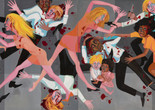 Faith Ringgold. American People Series #20: Die. 1967. Oil on canvas, two panels, 72 x 144&#34; (182.9 × 365.8 cm). Purchase; and gift of The Modern Women&#39;s Fund