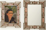 Frida Kahlo. Fulang-Chang and I. 1937 (assembled after 1939). In two parts, oil on composition board (1937) with painted mirror frame (added after 1939); and mirror with painted mirror frame (after 1939), framed painting, left 22 1/4 x 17 3/8 x 1 3/4&#34; (56.5 x 44.1 x 4.4 cm); framed mirror, right 25 1/4 x 19 x 1 3/4&#34; (64.1 x 48.3 x 4.4 cm). Mary Sklar Bequest. © 2019 Banco de México Diego Rivera Frida Kahlo Museums Trust, Mexico, D.F. / Artists Rights Society (ARS), New York