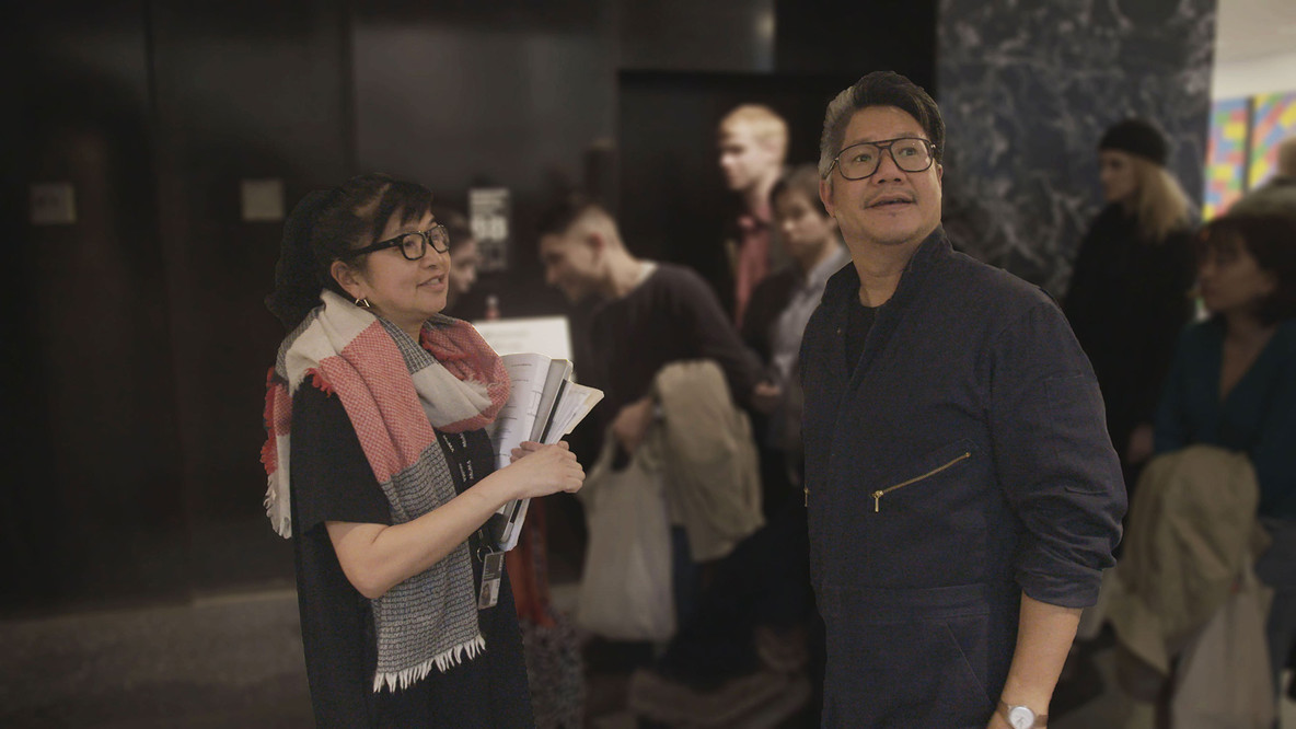 Lana Hum and Kulapat Yantrasast at MoMA