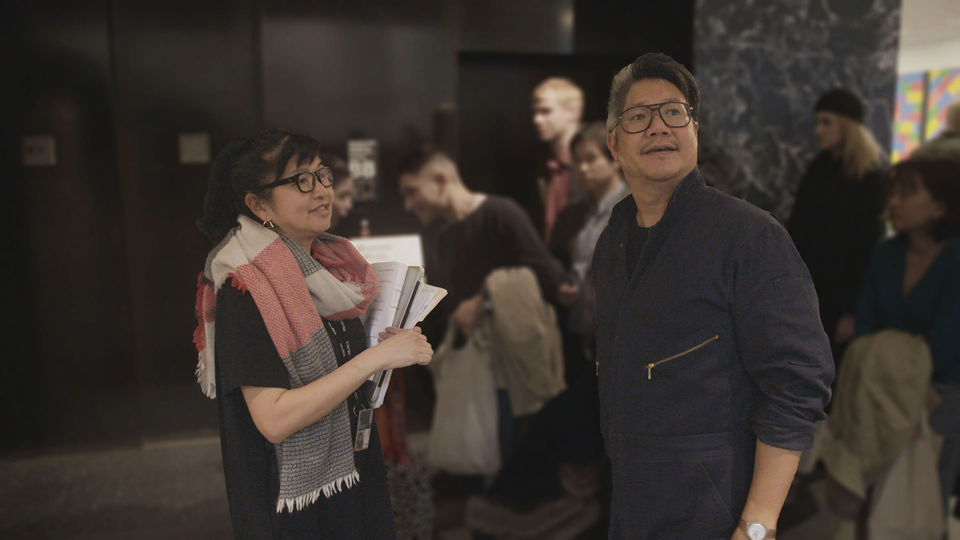 Lana Hum and Kulapat Yantrasast at MoMA