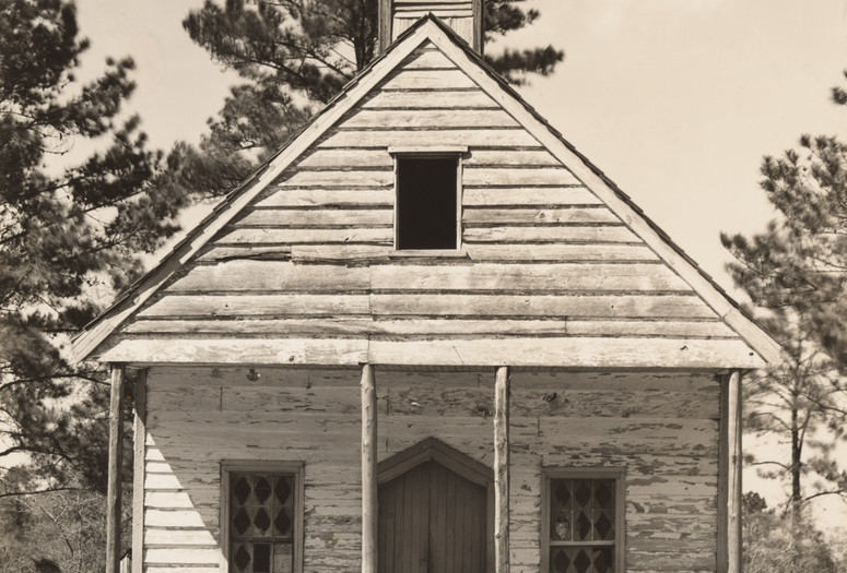 Walker Evans. Wooden Church, South Carolina. 1936. Gelatin silver print, 8 3/8 x 7 3/8&#34; (21.3 x 18.7 cm). John Parkinson III Fund. © 2019 Walker Evans Archive, The Metropolitan Museum of Art
