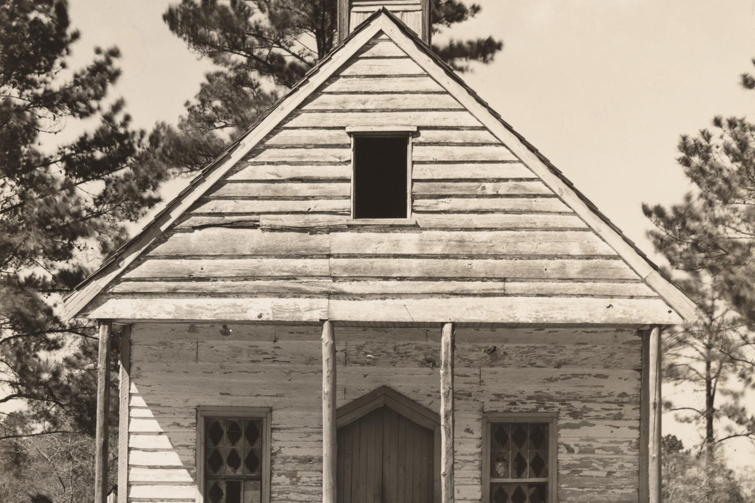 Walker Evans. Wooden Church, South Carolina. 1936. Gelatin silver print, 8 3/8 x 7 3/8" (21.3 x 18.7 cm). John Parkinson III Fund. © 2019 Walker Evans Archive, The Metropolitan Museum of Art
