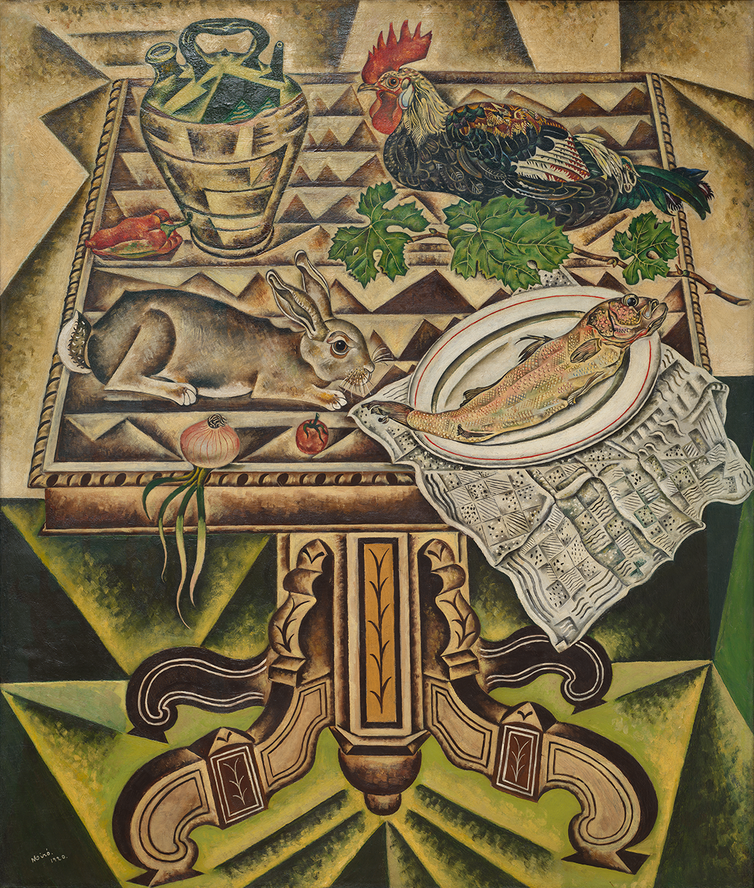 The Table (Still Life with Rabbit) (1921) accompanied by “Angelina” by Cobla Barcelona