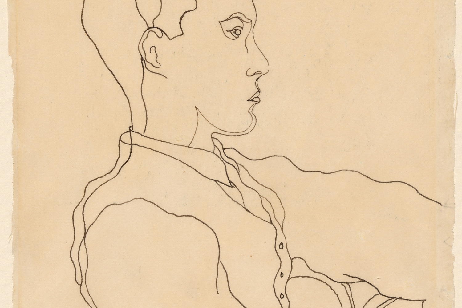 Jean Cocteau. Glenway Wescott. 1926. Ink on paper, 10 3/8 x 7 7/8" (26.1 x 20.0 cm). Gift of Monroe Wheeler. © 2019 Artists Rights Society (ARS), New York/ADAGP, Paris
