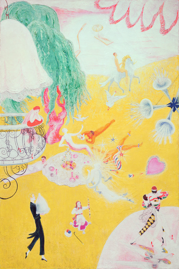 Florine Stettheimer. Love Flight of a Pink Candy Heart. 1930
