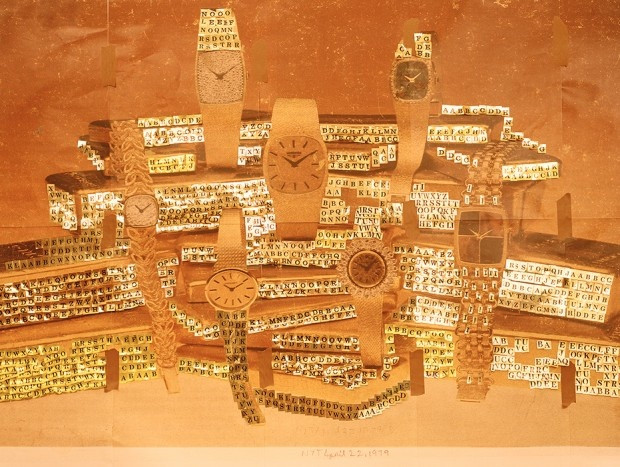 Sara Cwynar. Gold–NYT April 22, 1979, from the series Flat Death. 2013