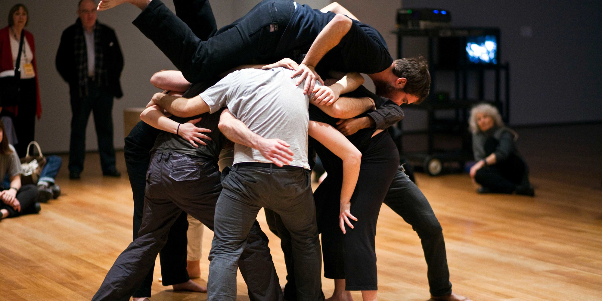 Simone Forti. Huddle. 1961. Performance, 10 min. Committee on Media and Performance Art Funds. © 2018 The Museum of Modern Art, New York