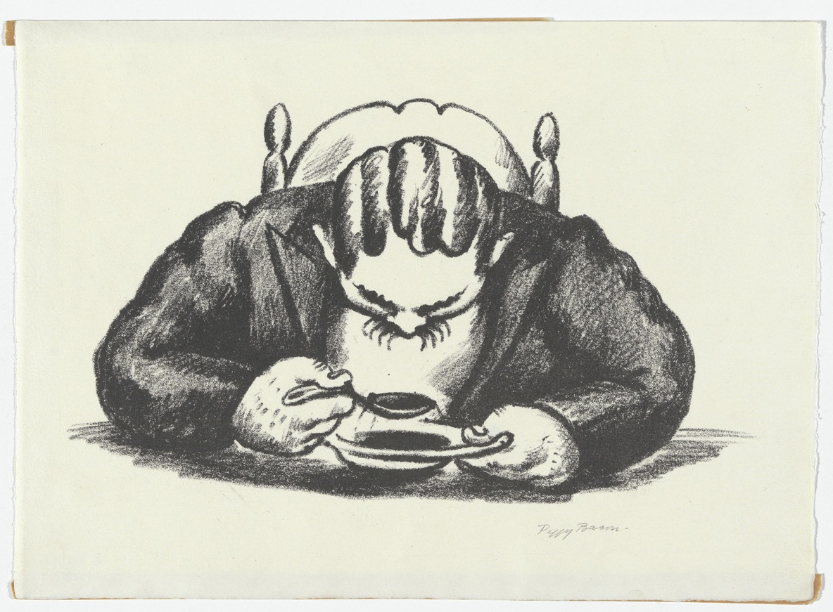 Peggy Bacon. Lunch No. 2 - Soup. 1928
