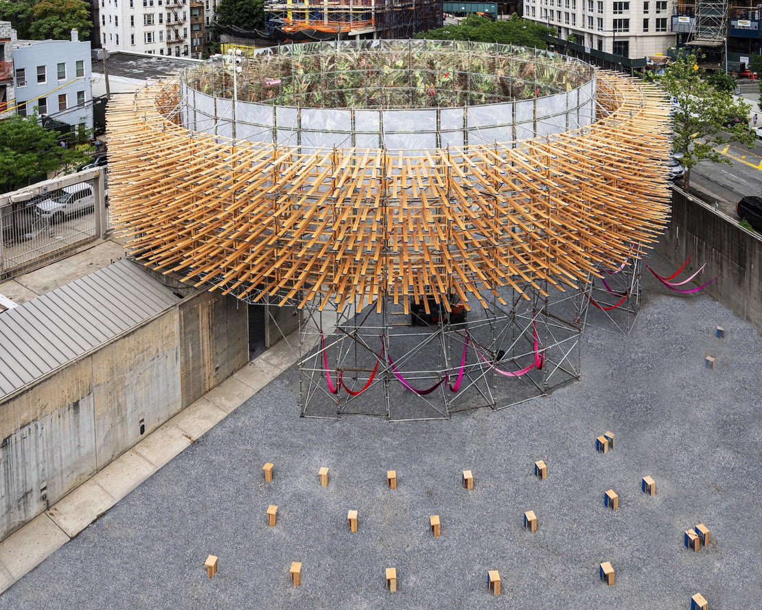 Hórama Rama by Pedro & Juana, presented as part of the Young Architects Program 2019 at MoMA PS1. Image courtesy MoMA PS1. Photo: Kris Graves