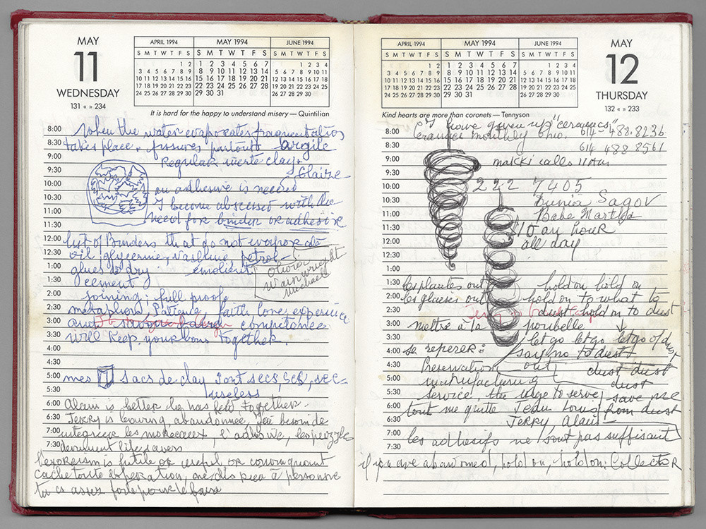 Louise Bourgeois, 1994 diary