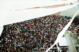 Warm Up on July 9, 2011, presented at MoMA PS1 as part of Warm Up 2011. Photo by Erin Kornfeld.