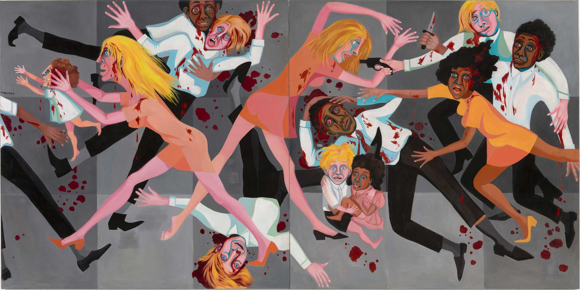 Faith Ringgold. American People Series #20: Die. 1967