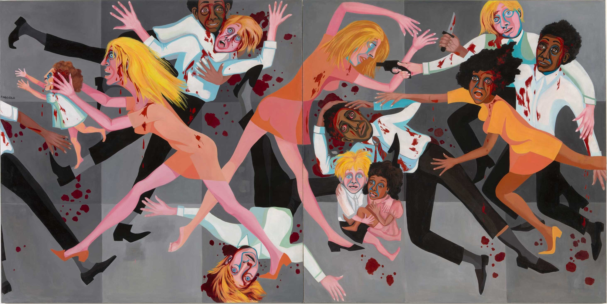Faith Ringgold. American People Series #20: Die. 1967
