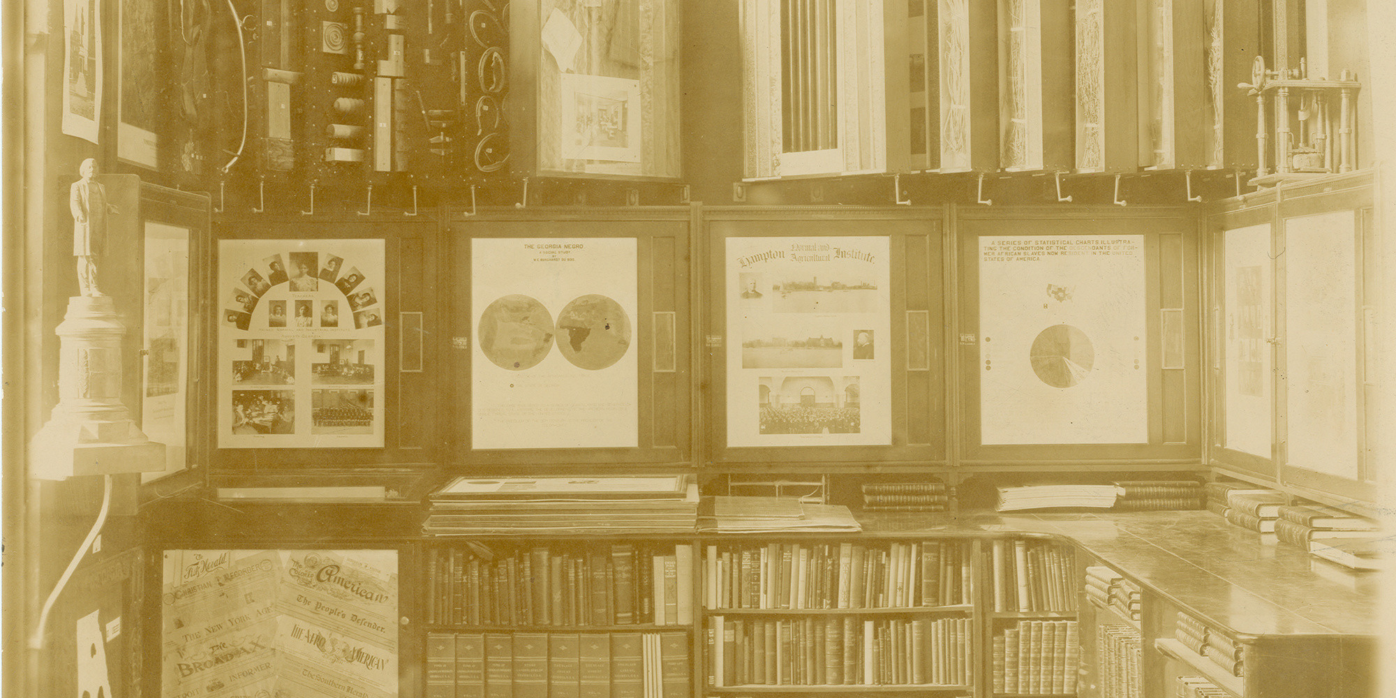 American Negro Exhibit, Paris Exposition, 1900 (detail). Special Collections and University Archives, University of Massachusetts Amherst Libraries