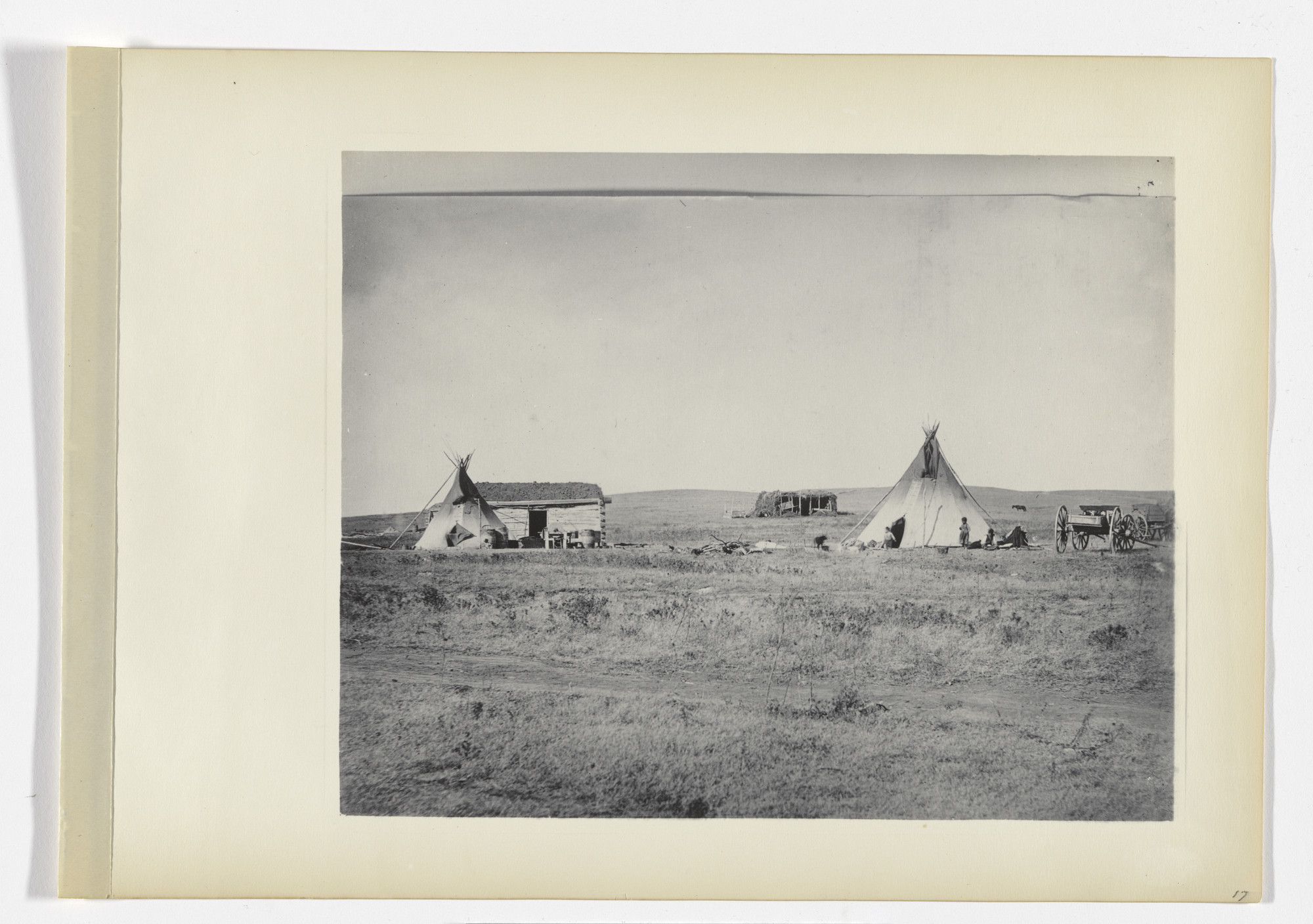 Francis C. Briggs, Present cabin life among the Sioux (1887), from The Hampton Album