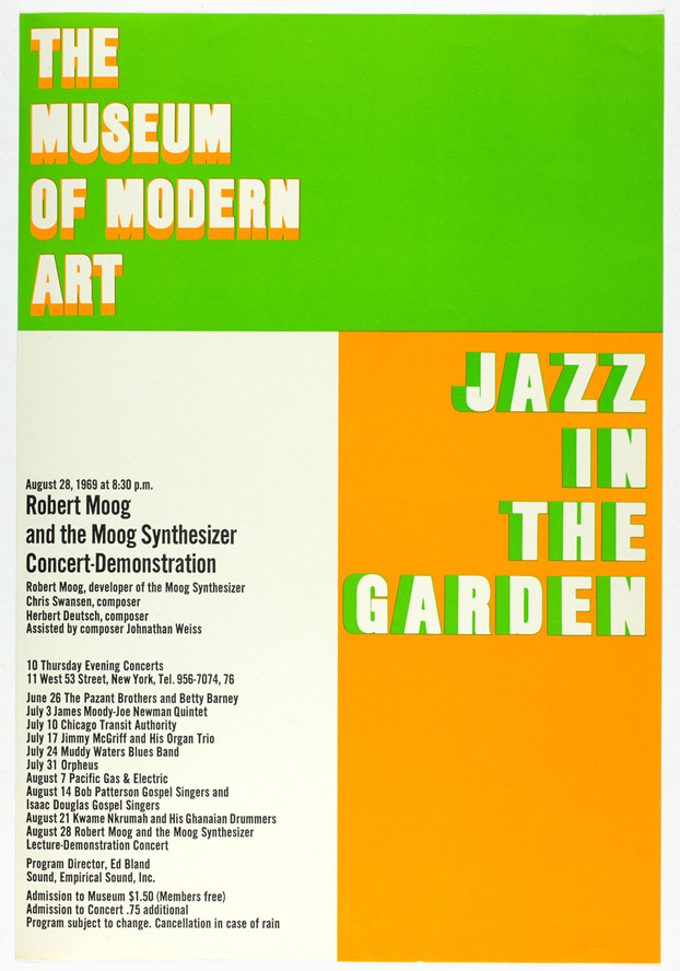 Program for Robert Moog and the Moog Synthesizer Concert-Demonstration