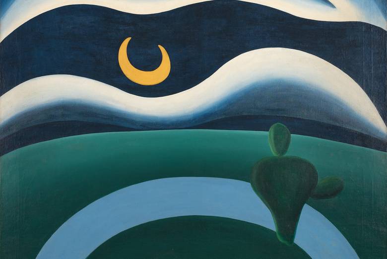 Tarsila do Amaral. The Moon. 1928. Oil on canvas, 43 5/16 × 43 5/16" (110 × 110 cm), Gift of Joan H. Tisch (by exchange)