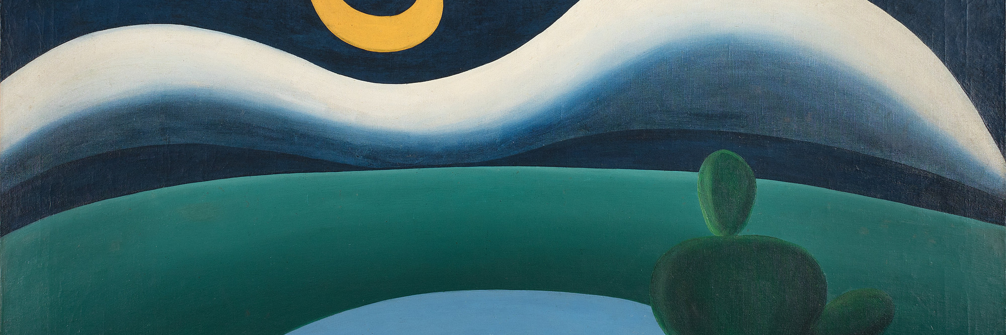Tarsila do Amaral. The Moon. 1928. Oil on canvas, 43 5/16 × 43 5/16&#34; (110 × 110 cm), Gift of Joan H. Tisch (by exchange)