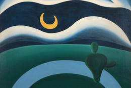 Tarsila do Amaral. The Moon. 1928. Oil on canvas, 43 5/16 × 43 5/16&#34; (110 × 110 cm), Gift of Joan H. Tisch (by exchange)