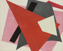Lyubov Popova. Painterly Architectonic. 1917. Oil on canvas, 31 1/2 × 38 5/8&#34; (80 × 98 cm). Philip Johnson Fund