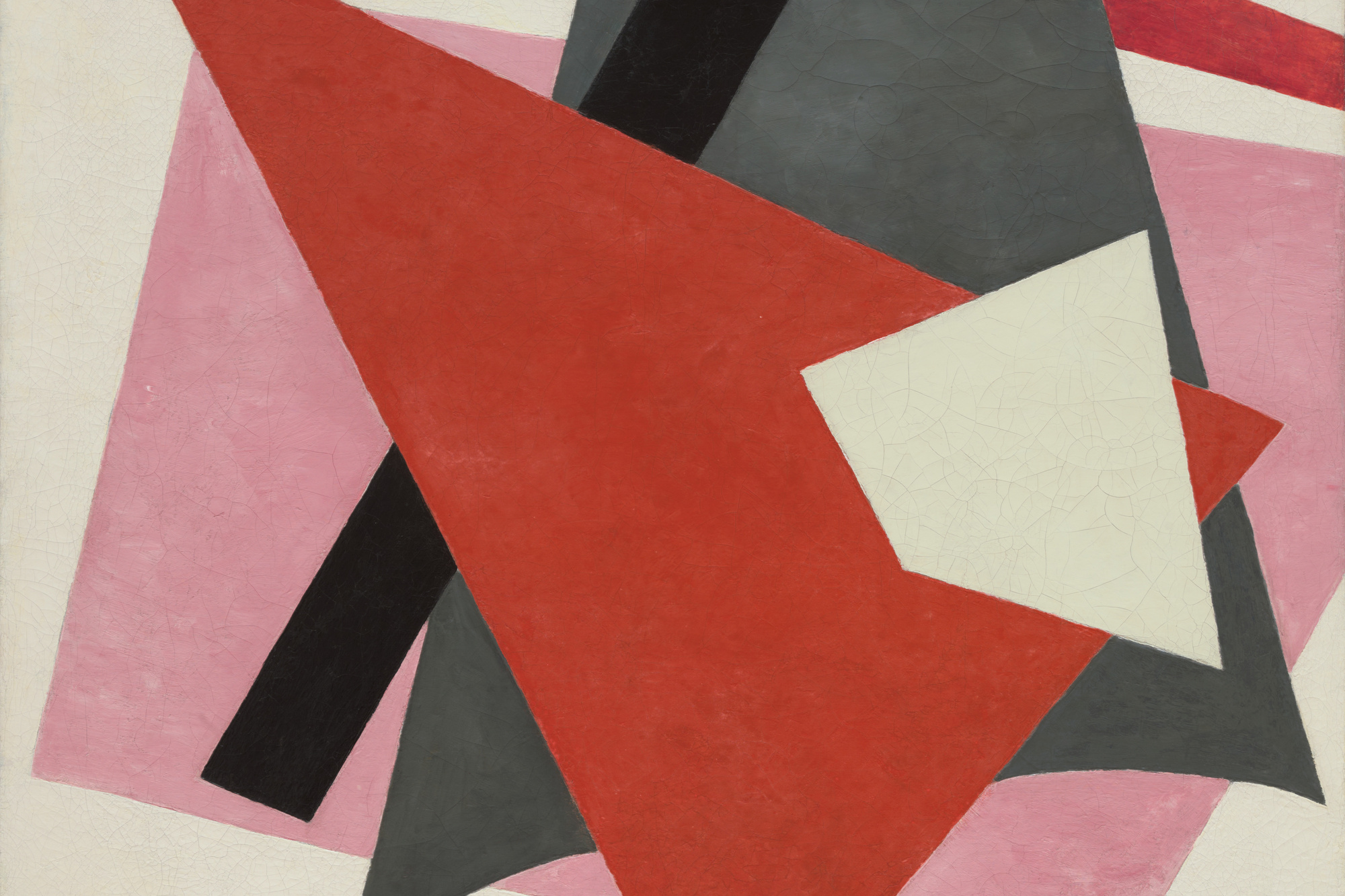 Lyubov Popova. Painterly Architectonic. 1917. Oil on canvas, 31 1/2 × 38 5/8" (80 × 98 cm). Philip Johnson Fund