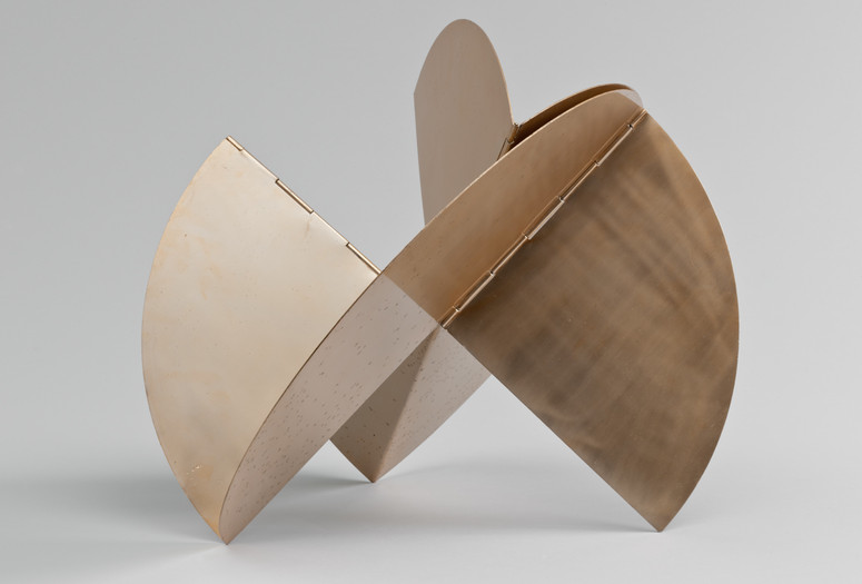 Lygia Clark. Sundial. 1960. Aluminum with gold patina, dimensions variable, approximately 20 7/8 × 23 × 18 1/8" (52.8 × 58.4 × 45.8 cm). Gift of Patricia Phelps de Cisneros in honor of Rafael Romero