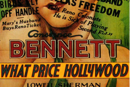Poster for What Price Hollywood. 1932. USA. Directed by George Cukor. Courtesy of the Ira M. Resnick collection