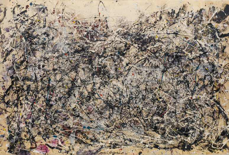 Jackson Pollock. Number 1A, 1948. 1948. Oil and enamel paint on canvas. Purchase. Conservation was made possible by the Bank of America Art Conservation Project. © 2019 Pollock-Krasner Foundation/Artists Rights Society (ARS), New York