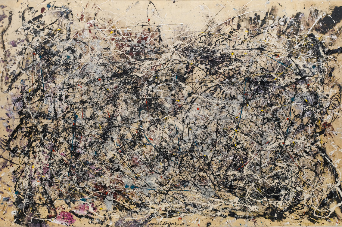 Jackson Pollock. Number 1A, 1948. 1948. Oil and enamel paint on canvas. Purchase. Conservation was made possible by the Bank of America Art Conservation Project. © 2019 Pollock-Krasner Foundation/Artists Rights Society (ARS), New York