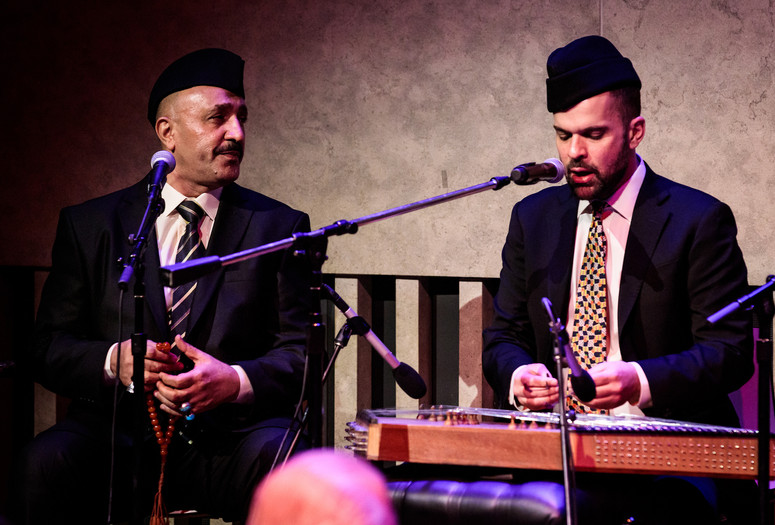 Hamid Al-Saadi performing with Amir ElSaffar. Courtesy of Amir ElSaffar