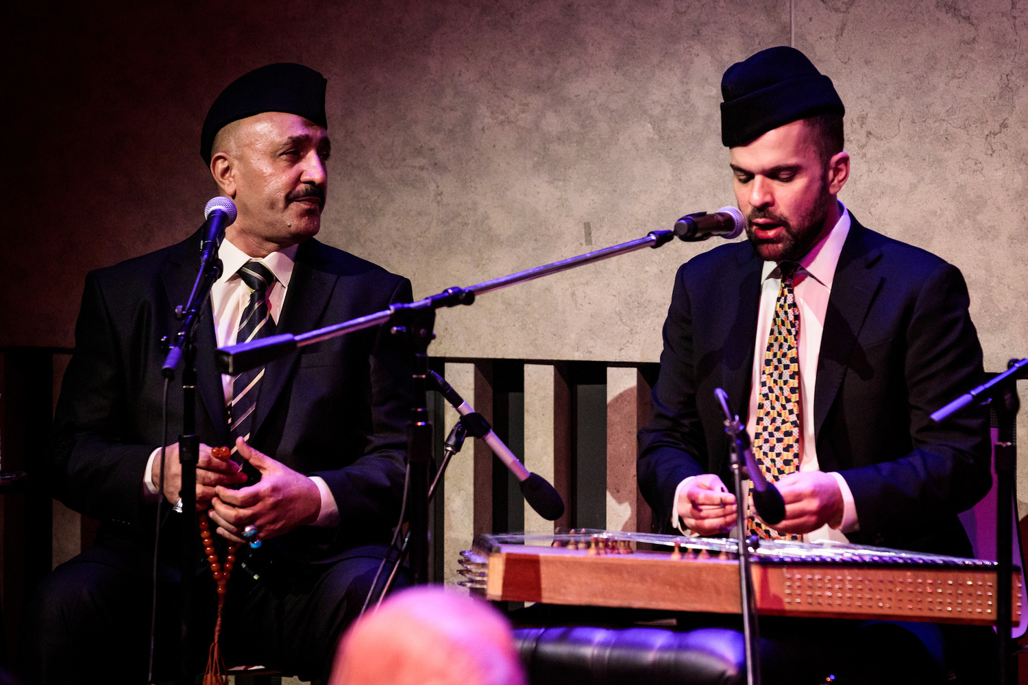 Hamid Al-Saadi performing with Amir ElSaffar. Courtesy of Amir ElSaffar