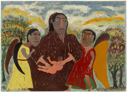Hector Hyppolite. The Congo Queen. By 1946. Enamel, oil, and pencil on cardboard, 20 × 27 5/8&#34; (50.9 × 70.1 cm). Gift of Mr. and Mrs. Walter Bareiss