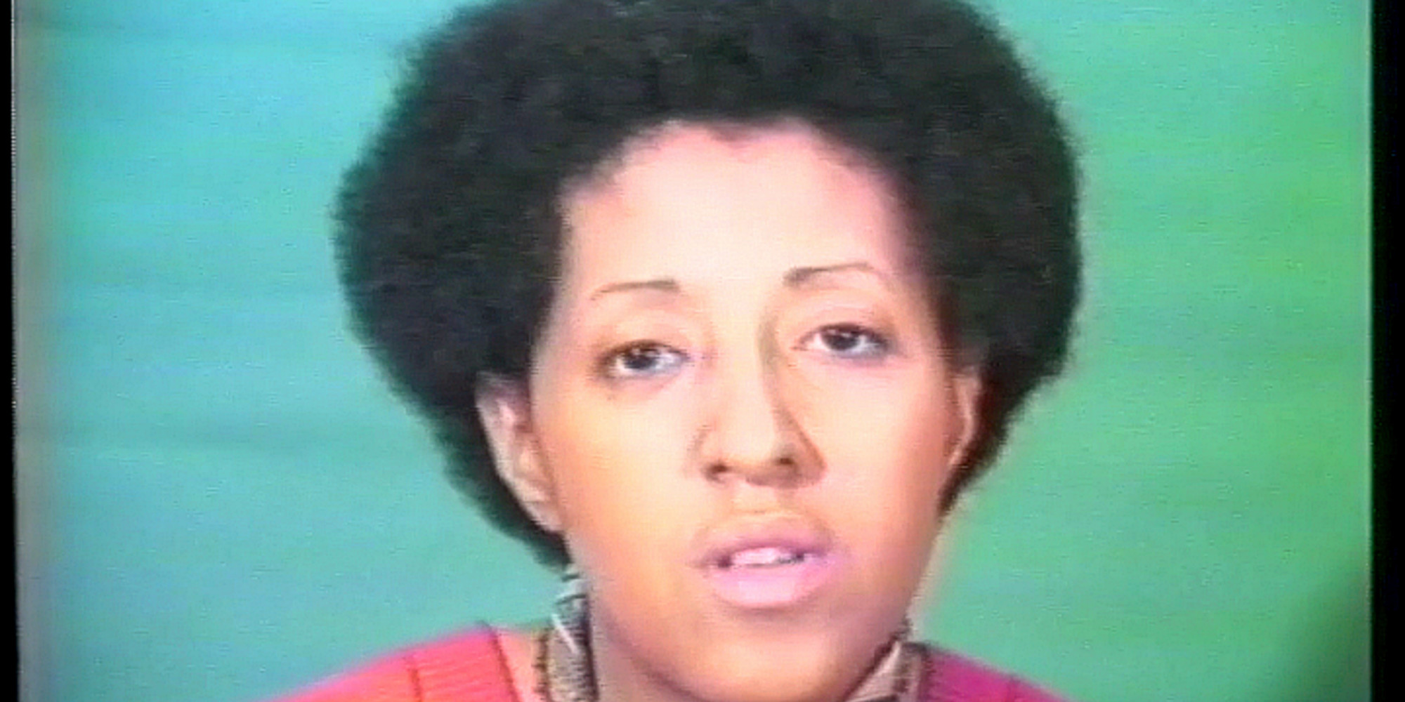 Howardena Pindell. Free, White and 21. 1980. Video (color, sound), 12:15 min. Gift of Jerry I. Speyer and Katherine G. Farley, Anna Marie and Robert F. Shapiro, and Marie-Josée and Henry R. Kravis. © 2019 Howardena Pindell. Courtesy of the artist and The Kitchen, New York