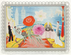 Florine Stettheimer. Family Portrait, II. 1933. Oil on canvas, 46 1/4 × 64 5/8" (117.4 × 164 cm). Gift of Miss Ettie Stettheimer. © Estate of Florine Stettheimer