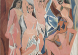 Pablo Picasso. Les Demoiselles d’Avignon. 1907. Oil on canvas. 8′ × 7′8″ (243.9 × 233.7 cm). The Museum of Modern Art, New York. Acquired through the Lillie P. Bliss Bequest. © 2019 Estate of Pablo Picasso/Artists Rights Society (ARS), New York.