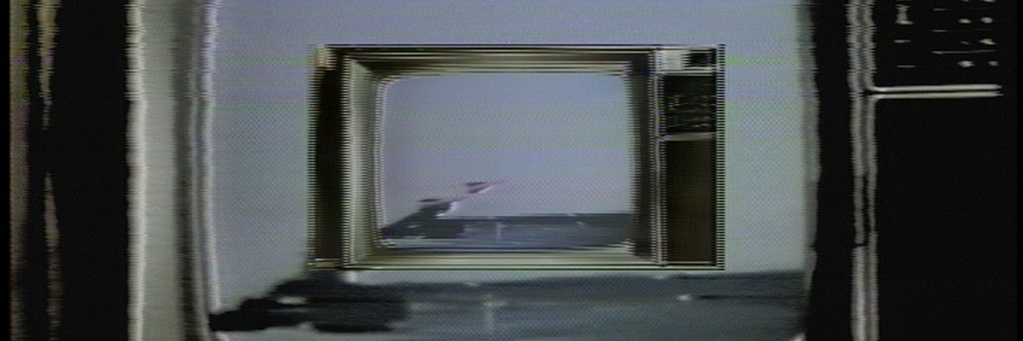 Gretchen Bender. Dumping Core. 1984. Four-channel video (color, sound; 13 min.) and 13 monitors, dimensions variable. The Modern Women’s Fund. © 2019 Gretchen Bender. Courtesy the Estate of Gretchen Bender