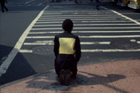 Pope.L (American, born 1955). Times Square Crawl a.k.a. Meditation Square Piece, Times Square, New York. 1978. Inkjet print, 10 × 15&#34; (25.4 × 38.1 cm). The Museum of Modern Art, New York. Acquired in part through the generosity of Jill and Peter Kraus, Anne and Joel S. Ehrenkranz, The Contemporary Arts Council of The Museum of Modern Art , The Jill and Peter Kraus Media and Performance Acquisition Fund, and Jill and Peter Kraus in honor of Michael Lynne. © Pope.L, courtesy the artist