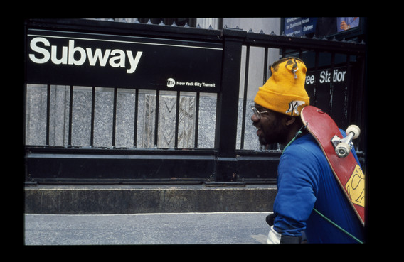 Pope.L (American, born 1955). The Great White Way: 22 miles, 9 years, 1 street, Broadway, New York. 2001-09. Inkjet print, 10 × 15&#34; (25.4 × 38.1 cm). The Museum of Modern Art, New York. Acquired in part through the generosity of Jill and Peter Kraus, Anne and Joel S. Ehrenkranz, The Contemporary Arts Council of The Museum of Modern Art, The Jill and Peter Kraus Media and Performance Acquisition Fund, and Jill and Peter Kraus in honor of Michael Lynne. © Pope.L, courtesy the artist