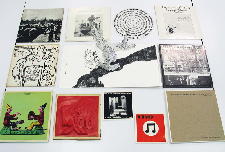 Committee on Prints and Illustrated Books Fund. Steven Leiber Audio Collection. 1959–2010. Collection of over 300 audio works by more than 150 artists, including 237 vinyl LP records and 76 cassette tapes and CDs