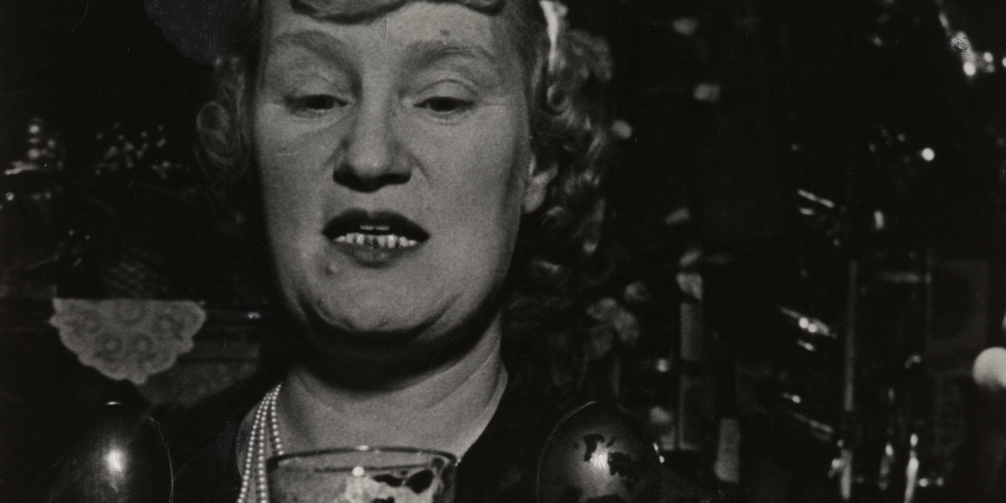 Bill Brandt. Barmaid at the Crooked Billet, Tower Hill. 1939. Gelatin silver print, 8 1/8 × 6 7/8" (20.6 × 17.4 cm)
