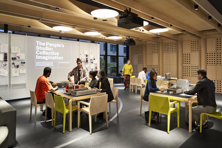 The People’s Studio: Collective Imagination at the Paula and James Crown Creativity Lab. Photo: Noah Kalina