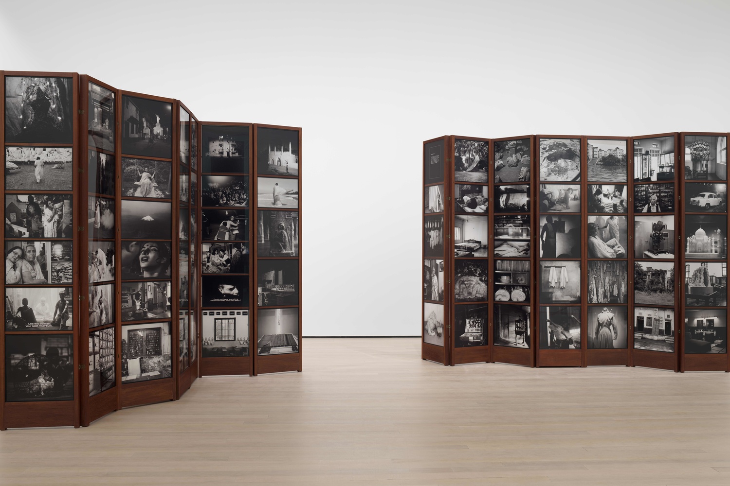 Dayanita Singh. Museum of Chance. 2013. 162 pigmented inkjet prints and teak structures, dimensions variable. Acquired with support from The Contemporary Arts Council of The Museum of Modern Art, The Modern Women’s Fund, and Committee on Photography Fund. © 2019 Dayanita Singh. Courtesy of the Frith Street Gallery, London