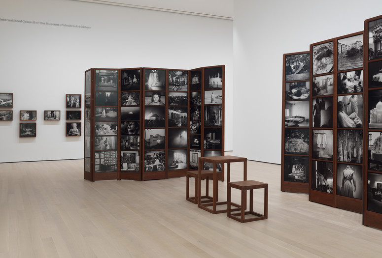 Dayanita Singh. Museum of Chance. 2013. 162 pigmented inkjet prints and teak structures. Acquired with support from The Contemporary Arts Council of The Museum of Modern Art, The Modern Women's Fund, and Committee on Photography Fund. The Museum of Modern Art, New York © 2019 Dayanita Singh. Courtesy of the Frith Street Gallery, London. Photographer: John Wronn