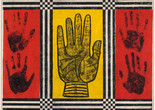 Betye Saar. Palm of Love. 1966. Etching with relief printing, plate: 17 15/16 × 23 3/4&#34; (45.6 × 60.3 cm); sheet: 19 1/16 × 26 1/16&#34; (48.4 × 66.2 cm). Committee on Drawings and Prints Fund. Photo by Robert Gerhardt