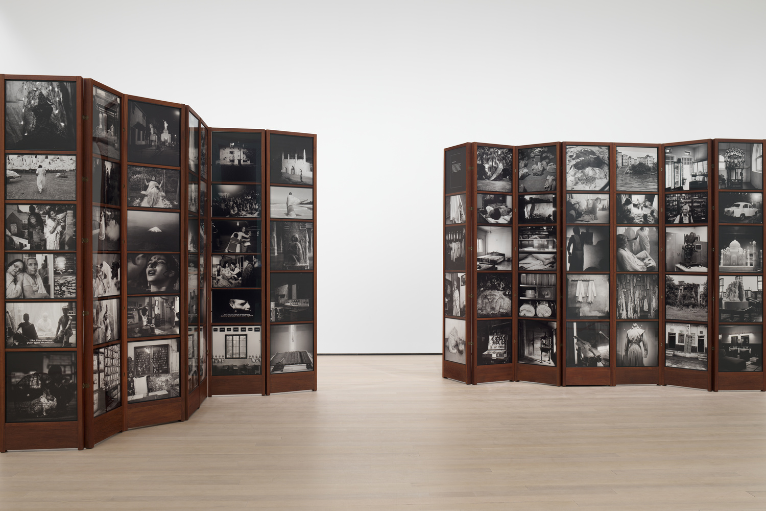 Dayanita Singh. Museum of Chance. 2013. 162 pigmented inkjet prints and teak structures. Acquired with support from The Contemporary Arts Council of The Museum of Modern Art, The Modern Women's Fund, and Committee on Photography Fund. The Museum of Modern Art, New York © 2019 Dayanita Singh. Courtesy of the Frith Street Gallery, London. Photographer: John Wronn