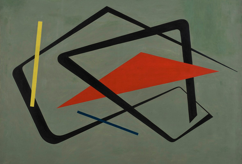 María Freire. Untitled. 1954. Oil on canvas, 36 1/4 × 48 1/16&#34; (92 × 122 cm). Gift of Patricia Phelps de Cisneros through the Latin American and Caribbean Fund in honor of Gabriel Pérez-Barreiro